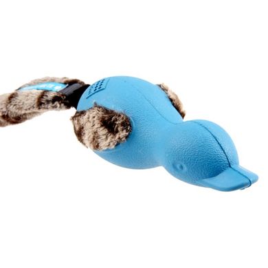 Іграшка для Собак Gigwi Forestails Качка з Плюшевим Хвостом і звуком, що відключається Синя 30 cм Gigwi6211 фото