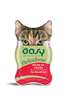 Влажный корм для кошек OASY CAT Телятина oasy_3017342245 фото