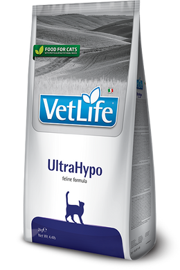 Сухий лікувальний корм для кішок Farmina Vet Life UltraHypo дієт. харчування, при харчовій алергії, 2кг PVT004047S фото