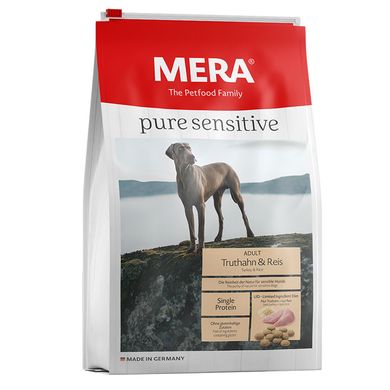 Сухой беззерновой корм для взрослых собак MERA ps Truthahn&Reis с индейкой и рисом Mera_056781 - 6726 фото