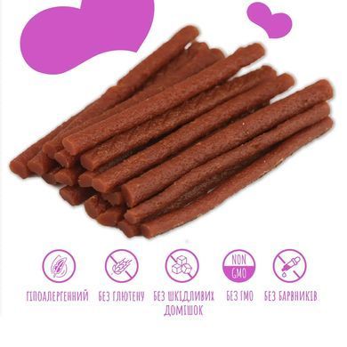 Ласощі палички для собак для догляду за зубами та яснами Mavsy DUCK sticks з качкою, 120 г LSS02 фото