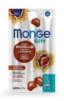 Лакомство для собак Monge Gift Dog Sensitive digestion ягненка с каштанами Monge_70085427 фото