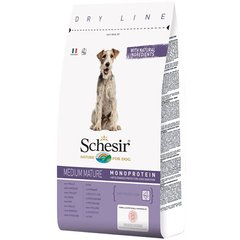 Cухой монопротеиновый корм для пожилых или малоактивных собак средних пород Schesir Dog Medium Mature, цена | Фото