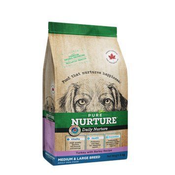 Сухий корм для дорослих собак середніх та великих порід Pure Nurture Daily Nurture&trade; Medium & Large Adult з індичкою та ячменем PN_3008 фото