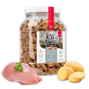 Ласощі MERA Pure Sensitive Snacks Truthahn & Kartoffel для чутливих собак з індичкою та картоплею 4025877592188 фото