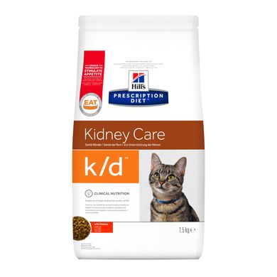 Сухой лечебный корм для котов Hill's Prescription diet k/d Kidney Care с курицей Hills_5484 фото