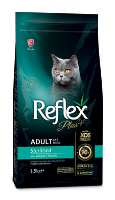 Сухой корм для стерилизованных кошек Reflex Plus Sterilised Adult Cat Food with Chicken с курицей RFX-306 фото