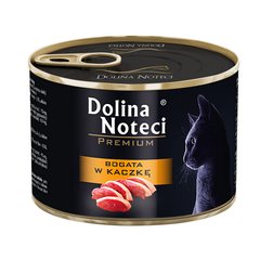 Консервований корм для котів Dolina Noteci Premium м’ясні шматочки в соусі з качкою DN 185 (794) фото