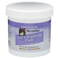 Вологі серветки Nutri-Vet Feline Ear Wipe для гігієни вух котів 60747 фото