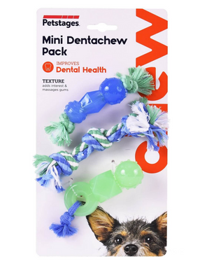 Набор мини-игрушек для собак Petstages Mini Dentachew Pack для зубов pt68115 фото