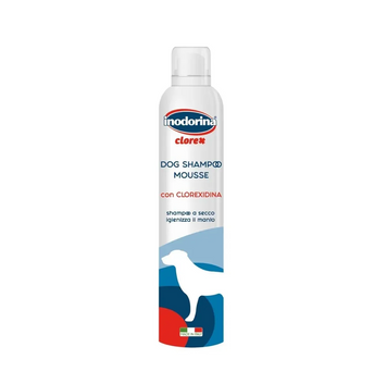 Шампунь мусс с хлоргексидином для собак и щенков Inodorina Clorex Shampoo Mousse 300 мл 240.0020.005 фото