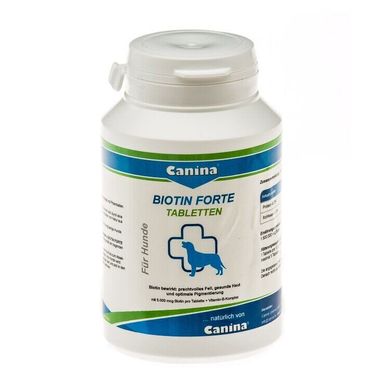 Витамины для собак Canina «Biotin Forte» 30 таблеток, 100 г (для кожи и шерсти) 101092 AD фото