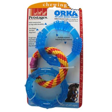 Игрушка для собак Petstages Orka Dental Links для зубов pt239 фото