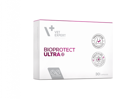 Харчова добавка Vet Expert BioProtect Ultra для котів і собак із хронічними порушеннями шлунково-кишкової мікрофлори 211247 фото