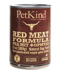Консерва для собак PETKIND RED MEAT FORMULA з яловичиною, рубцем і ягням, 369 г 85638 фото