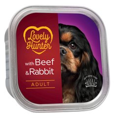Влажный корм для взрослых собак с говядиной и кроликом Lovely Hunter Adult Beef and Rabbit 150 г LHU45447 фото