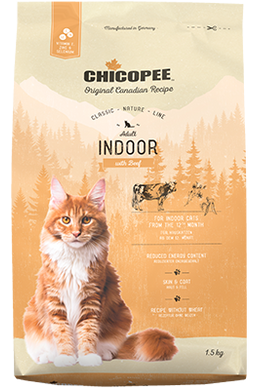 Сухой корм для котов, живущих в помещении Chicopee CNL Cat Adult Indoor Beef с говядиной 017978 фото