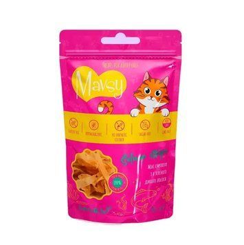 Ласощі мінісмужки для котів Mavsy SALMON strips з в&rsquo;яленого дикого лосося, 50 г LSCJ24 фото