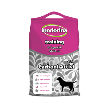 Одноразовые гигиенические пеленки с активированным углем 60х60 см Inodorina Training Carboni, 40 шт 250.0070.001 фото