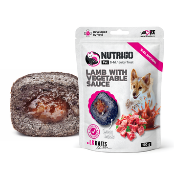 Функціональні ласощі для собак LK Baits Pet Nutrigo Treat Lamb з ягням та овочевим соусом (&Oslash; 12 мм), 150 г 7777009 фото