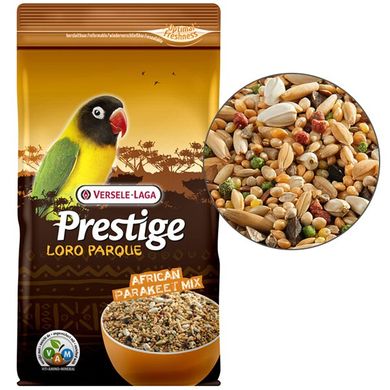 Полнорационный корм для попугаев неразлучников, карликовых попугаев Versele-Laga Prestige Premium Loro Parque African Parakeet Mix 222201 фото