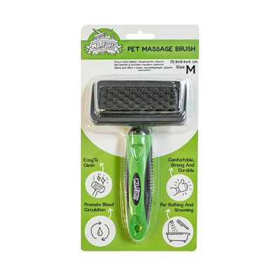 Расческа-щетка для собак и кошек Mr.Fluffy Pet massage brush, medium MRFISAL094 фото