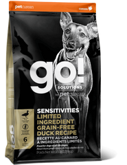 Беззерновой сухой корм для щенков и собак GO! Solutions Sensitivities LIMITED INGREDIENT Grain Free Duck Recipe с уткой, цена | Фото