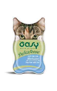 Влажный корм для кошек OASY CAT Треска oasy_3017342306 фото
