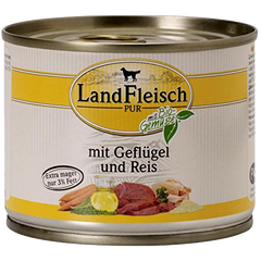 Консервы для собак LandFleisch с нежирным мясом птицы, рисом и свежими овощами, цена | Фото