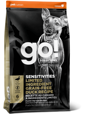 Cухий корм для цуценят та дорослих собак з качкою GO! Sensitivites Limited Ingredient Duck Dog Formula FG00049 фото