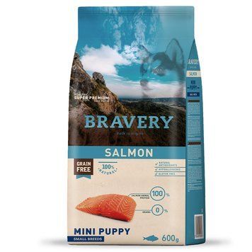Сухий корм для цуценят дрібних порід BRAVERY Salmon Mini Puppy з лососем 04PE000600.0003.0032 фото