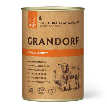 Влажный корм для собак Grandorf VEAL & TURKEY с телятиной и индейкой GDW99405 фото