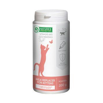 Замінник молока для кошенят Nature's Protection Kitty-milk, 200 г CAN63294 фото