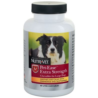 Успокаивающее средство Nutri-Vet Pet Ease Extra для собак , 60 табл. 50670 фото