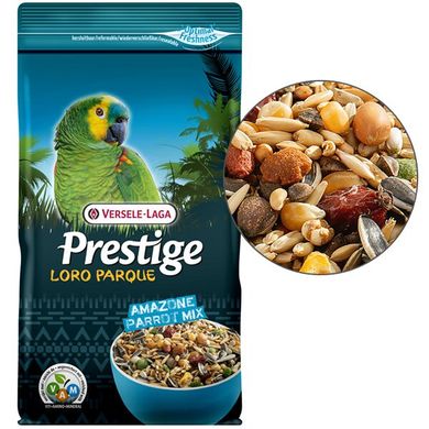 Повнораціонний корм для середніх і великих папуг Versele-Laga Prestige Premium Loro Parque Amazone Parrot Mix 222089 фото