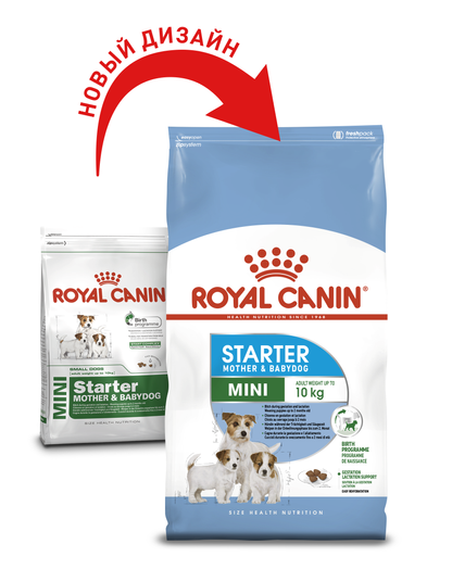 Купить Первый твердый корм для щенков мини пород Royal Canin MINI