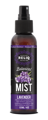 Спрей-одеколон RELIQ Botanical Mist-Lavender с ароматом лаванды по уходу и увлажнению шерсти собак M120--LAV фото