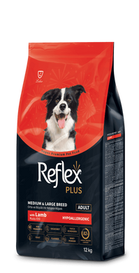 Полноценный сухой корм Reflex Plus для собак средних и крупных пород с ягненком. RFX-215 фото
