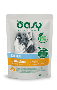 Влажный корм для кошек OASY CAT Kitten курица oasy_3017343686 фото