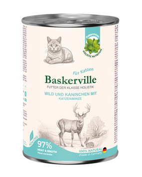 Влажный корм для кошек Baskerville с олениной, кроликом и кошачьей мятой 1004257 /21553 фото