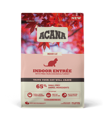 Сухий корм для домашніх котів Acana Indoor Entree з куркою, оселедцем та індичкою a71450 фото