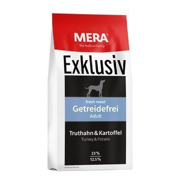 Сухий беззерновий корм для дорослих собак Mera Exclusiv Getreidefrei Adult Truthahn&Kartoffel з індичкою та картоплею 4025877732553 фото