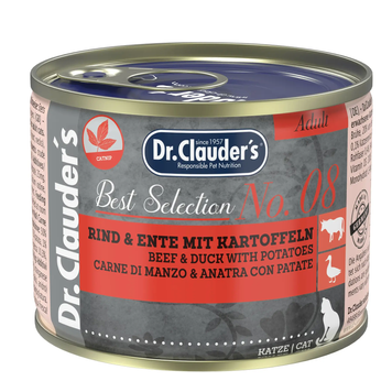 Вологий корм для котів Dr.Clauder&rsquo;s Best Selection №8 яловичина та качка з картоплею 22608200 фото