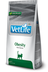Сухий лікувальний корм для кішок Farmina Vet Life Obesity дієт. харчування, для зниження зайвої ваги, 400 г PVT020012S фото