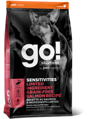 Беззерновой сухой корм для щенков и собак GO! Solutions Sensitivities LIMITED INGREDIENT Grain Free Salmon Recipe с лососем, цена | Фото