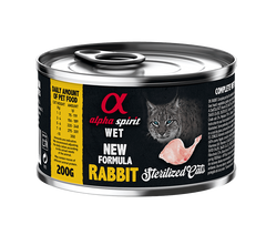 Консерва для стерилизованных кошек ALPHA SPIRIT Rabbit Sterilized Cat с кроликом as311315 фото