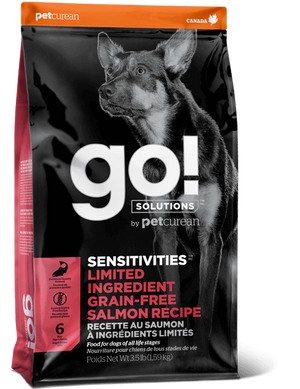 Сухий корм для цуценят і собак з лососем GO! Sensitivities Limited Ingredient Salmon Recipe Dog Formula FG00055 фото