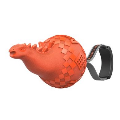 Игрушка для Собак Gigwi Dinoball Динозавр Оранжевый с Отключающимся Звуком 14 см Gigwi6470 фото