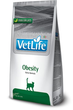 Сухий лікувальний корм для кішок Farmina Vet Life Obesity дієт. харчування, для зниження зайвої ваги, 400 г PVT004002S фото