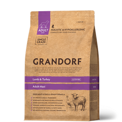 Сухий корм для дорослих собак великих порід Grandorf Dog Maxi Lamb & Turkey з ягням та індичкою GR95103 фото